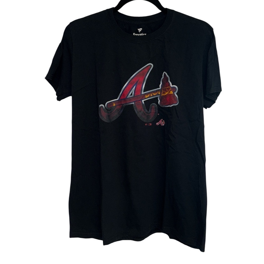 Fanatics Atlanta Braves T-shirt 100% cotton crewneck short sleeves size medium